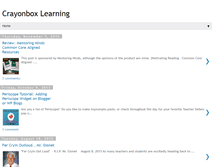 Tablet Screenshot of crayonboxlearning.com
